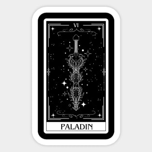 Paladin Tarot Card D&D Nat 20 Dungeons & Dragons T-Shirt T-Shirt Sticker